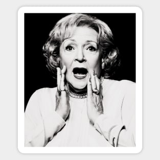 betty white Funny face Magnet